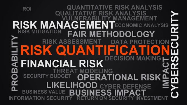 Risk Quantification Word Cloud
