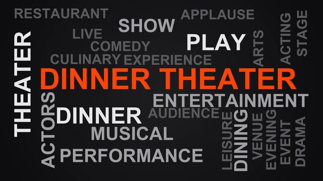 Dinner Theater Word Cloud