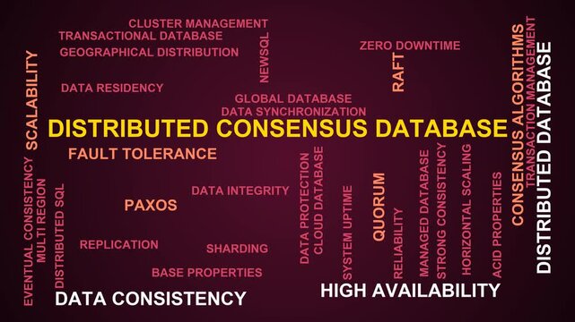 Distributed Consensus Database Word Cloud