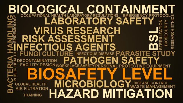 Biosafety Level Word Cloud