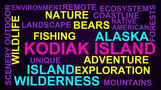 Kodiak Island Word Cloud