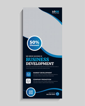 Business Development Agency Roll Up Standee Banner Template