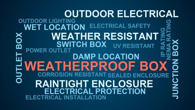 Weatherproof Box Word Cloud