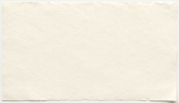 Detailed raw off white recycled handmade paper texture background with natural fibers