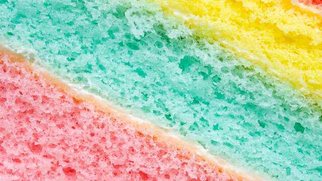 Colorful Rainbow Layer Cake Texture Background