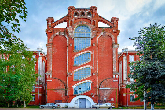 Morozov Manufacture workers building in Tver city, Tver region of Russia