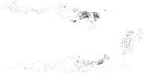 Fototapeta premium Black and white grunge texture with distressed splatter patterns on white background