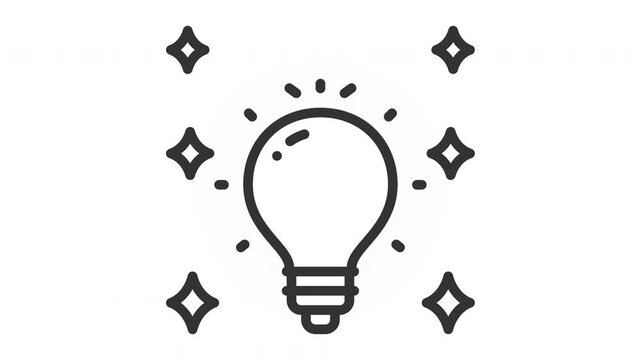 Animated creativity icon
