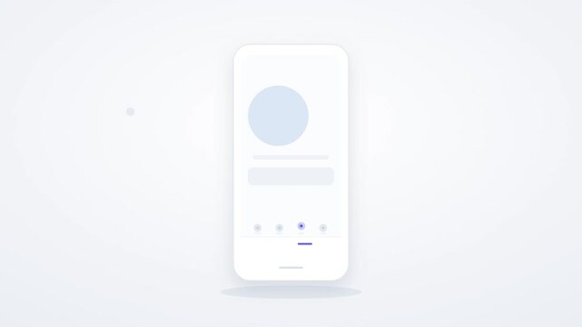 Bottom tab bar switching between app screen layouts