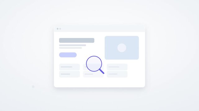 Magnifier loupe touring a wireframe page revealing details