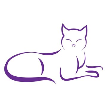 Cat illustration image