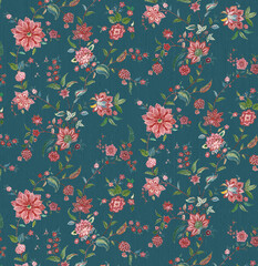 Fototapeta premium seamless floral pattern