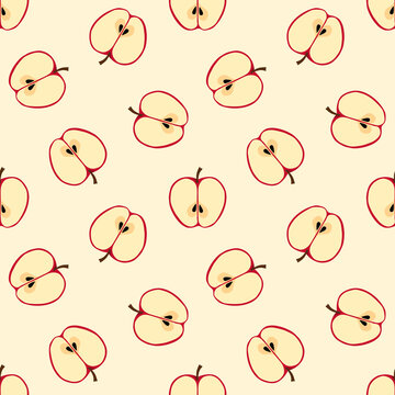 apple seamless pattern 