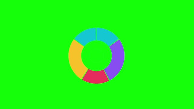 Donut Chart Animation with Segment Growth