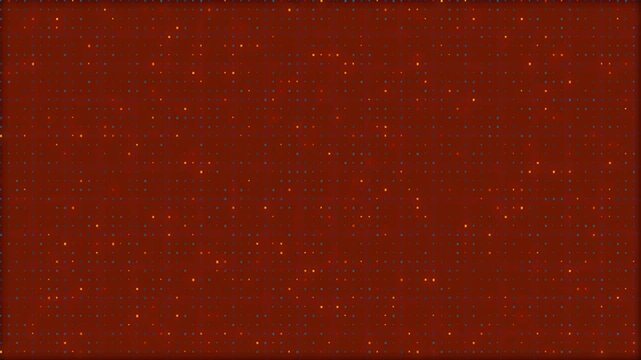Abstract dark red background with small glowing golden dots and particles 4K Motion Video