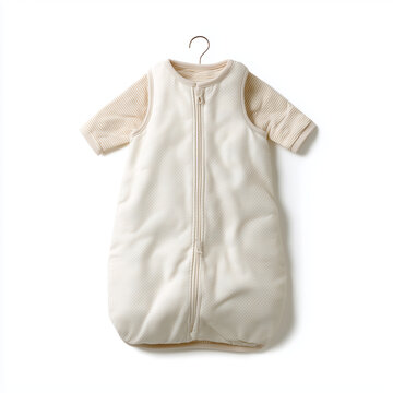 Baby sleep bag wearable blanket isolated on white background