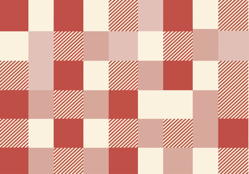 Modern patchwork background combining colorful stripes with minimalist rectangular design features