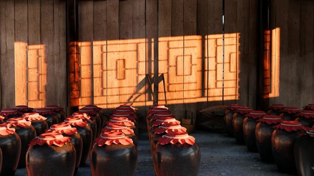 Traditional Chinese brewing workshops and wineries