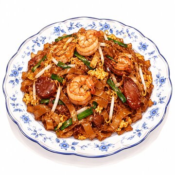 Char Kway Teow &mdash; Malaysian Stir-Fried Flat Rice Noodles with Shrimp and Egg