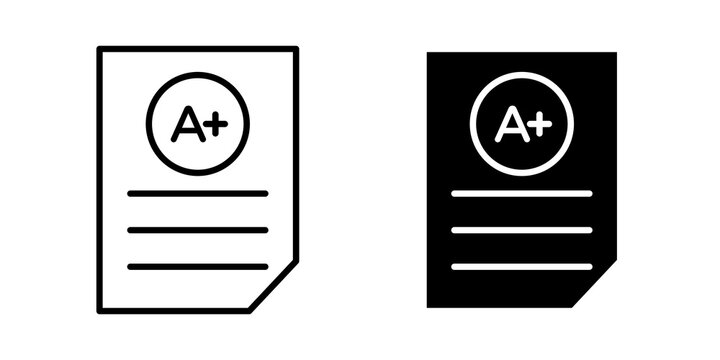 Report card icon vector design series
