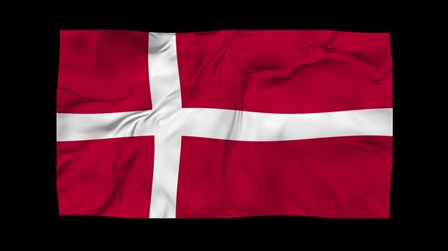 Malta Flag Waving Seamless Loop Animation in 4K UHD
