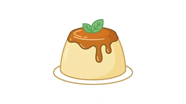 Caramel pudding 