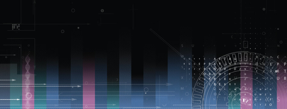 Abstract technology backdrop for business presentations and scientific research