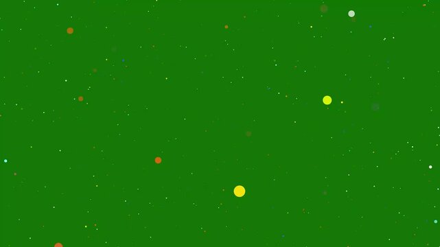 Colorful Glitter Particle Burst Overlay, Magical Sparkle Light Effect with Shimmering Dust and Bokeh on green Background for Celebration, Logo Reveal, Titles and Motion Graphics, explosion,transition