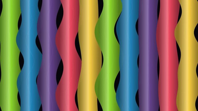 Continuing flow of abstract geometric shapes forms a seamless looping background.