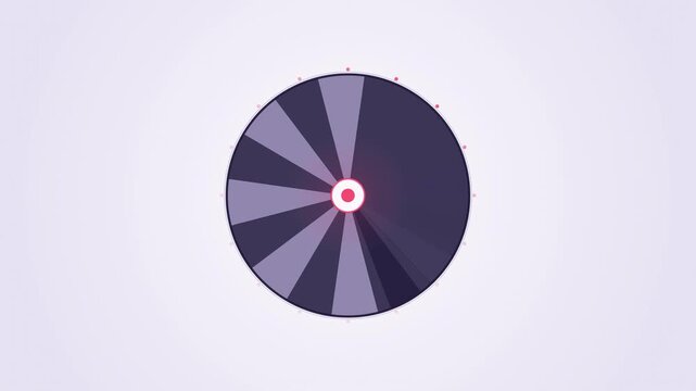Abstract animated fan blades opening like a shutter drawn as cool blue-white lines and shapes on a bright, clean light background. Seamless looping 4K motion graphics video with free space for text, i