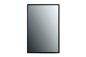 Fototapeta premium Minimal rectangular wall mirror with black frame