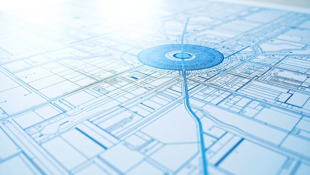 Tokyo Transportation Map Technical Drawing
