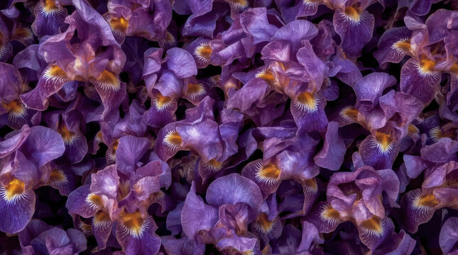 Purple iris flower petal pattern creates vivid botanical texture