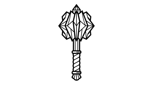 Fantasy Medieval Weapon Mace Icon