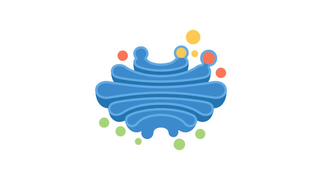 Golgi Apparatus Cell Biology Organelle Isolated Vector Illustration