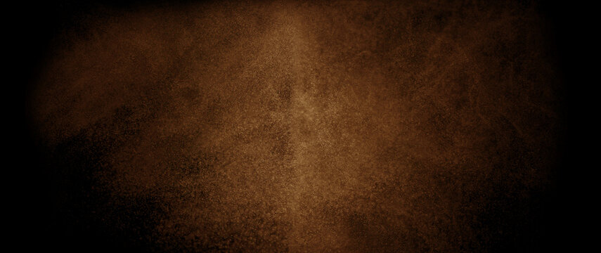 Dark brown textured background with soft glowing center, creating a warm rustic atmosphere for luxury branding, vintage design, dramatic presentations product advertising creative visual compositions.