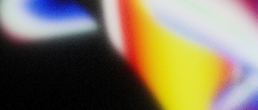 Abstract Grainy Gradient Background with Bright Yellow and Red Lighting