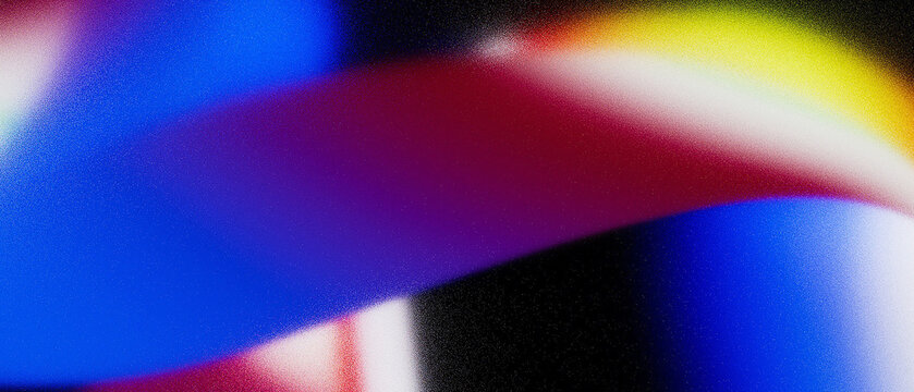 Abstract Grainy Gradient Background Featuring Vibrant Blue and Red Waves