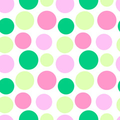 Small Colorful Polka Dot Seamless Pattern Pastel Pink Green Dots Vector Pattern for Fabric and Scrapbooking © Ayesha