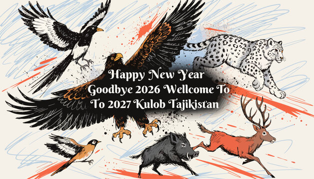 New Year Celebration with Wildlife Animals in Tajikistan