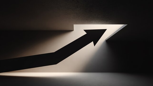 Arrow symbolizing growth and progress.