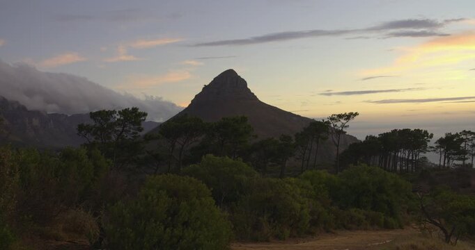 Establishing View of Lion&rsquo;s Head Cape Town, South Africa