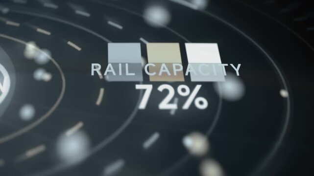 Rail capacity indicator updates 72 percent utilization