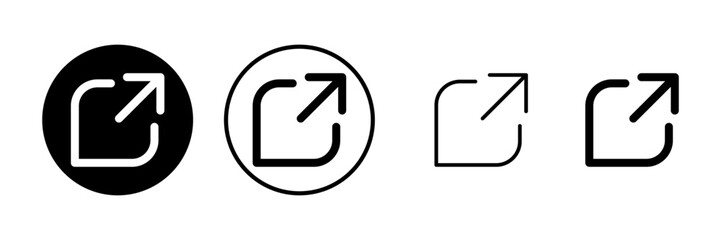 Naklejka premium External link icon vector illustration. link sign and symbol. hyperlink symbol