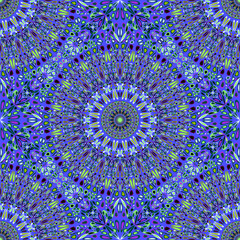 Obraz premium Geometrical bohemian seamless floral garden mandala pattern background