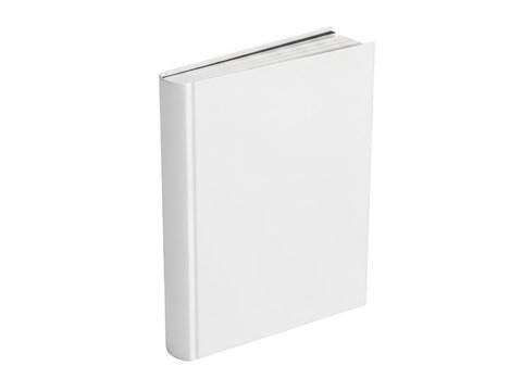 White notebook or journal standing upright