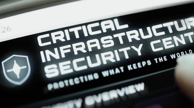 Critical infrastructure security center opens screen