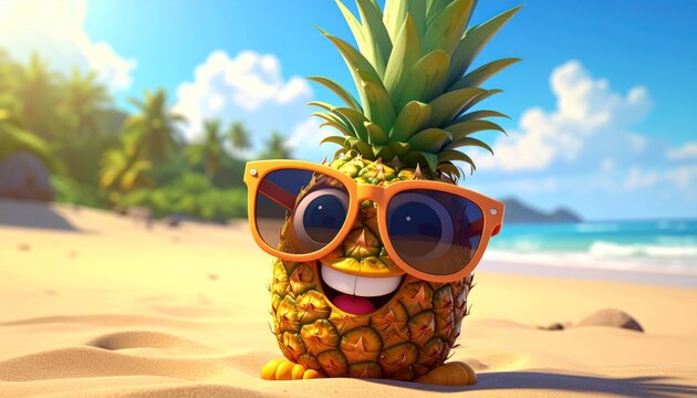 Happy pineapple