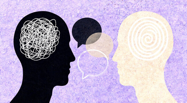 Discussion about thoughts and feelings between two people