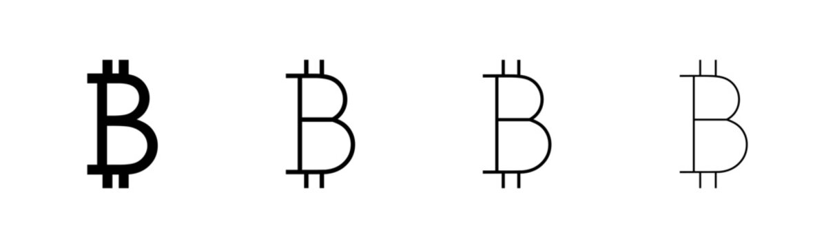 Bitcoin icon logo design. bitcoin sign and symbol. payment symbol. cryptocurrency logo
